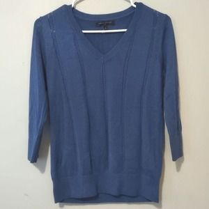 Banana Republic Women's Blue 3/4 Sleeve Sweater Size Small
